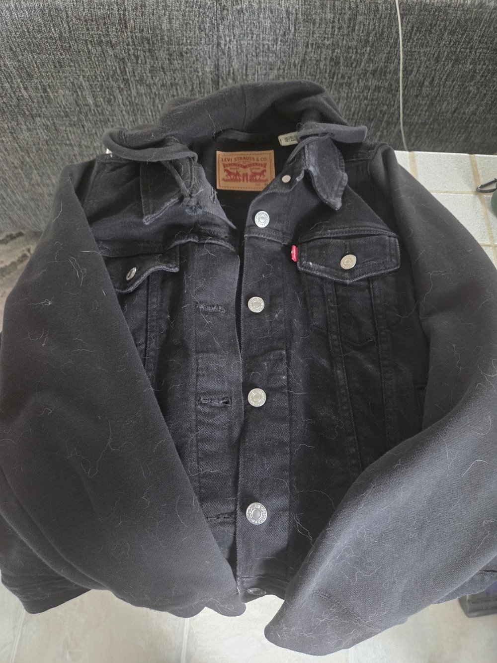 Levi's Black Denim & Hooded Jacket